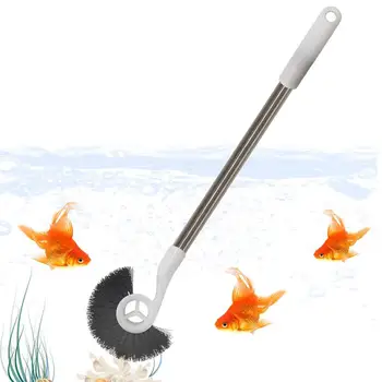 Инструменты для чистки аквариума, спиральные инструменты для чистки аквариума с длинными ручками, щетка для чистки стекла рыбного пруда Без тупиков