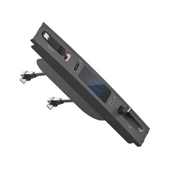 Выдвижная док-станция для быстрого зарядного устройства PD USB-КОНЦЕНТРАТОР Автомобильные аксессуары для модели 3/Y