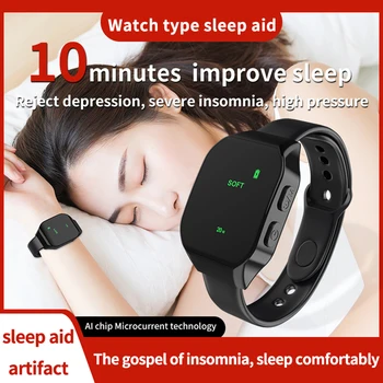 Электрические Часы EMS Sleep Aid Watch Type-C Для Зарядки Микротоковым Импульсом, Успокаивающие От беспокойства, Для Быстрого Сна, Браслет Для Терапии