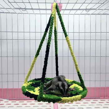 Гвинейский Гамак для домашних животных Гнездо для Ежика Подвесная кровать Маленький Хомяк из шерстяной пряжи Хомяк