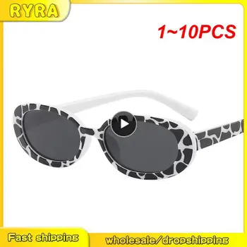1 ~ 10ШТ Ретро Солнцезащитные очки для женщин в маленькой овальной оправе Солнцезащитные очки модных оттенков Поляризованные очки UV400 Солнцезащитные очки