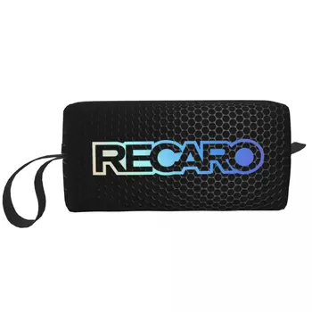 Изготовленная на заказ дорожная косметичка с логотипом Recaros для женщин, органайзер для туалетных принадлежностей, Женские сумки для хранения косметики Dopp Kit Case Box
