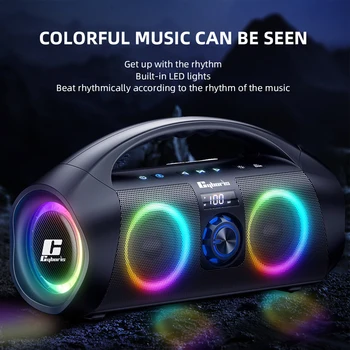 120 Вт Большой Мощности Портативный Красочный RGB Bluetooth Динамик Водонепроницаемый Кемпинг Семейная Вечеринка Домашний Кинотеатр Сабвуфер TWS Caixa De Som