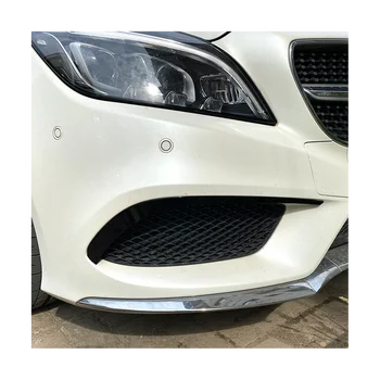 Спойлер Переднего Бампера Автомобиля, Накладка Решетки Противотуманных Фар для Mercedes Benz CLS Class C218 X218 2014-2017 AMG Line (Черный)