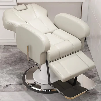 Откидывающиеся парикмахерские кресла, Салонные процедуры, Профессиональное косметическое вращающееся кресло для отдыха, Роскошная мебель для татуировок Taburete LJ50BC