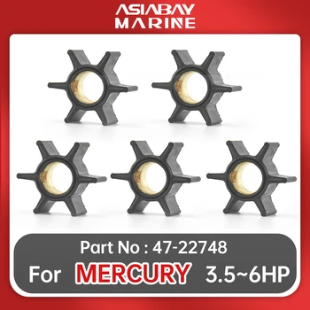 5 Штук Крыльчатки Водяного Насоса 47-22748 Для Подвесного Мотора Mercury Mariner 3.5 3.9 5 6 Двигатель 3.5л.с. 3.9л.с. 5hp 6hp Sierra 18-3012
