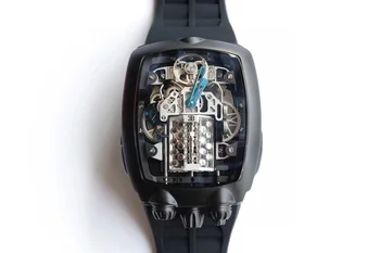 Усовершенствованные мужские механические часы ограниченной серии, новый дизайн, резьба на заказ, автоматические механические часы, мужские часы, мужская gif