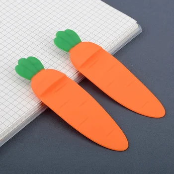 1 шт. креативная симпатичная силиконовая морковная закладка для детской коллекции Pages Books Readers