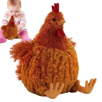Цыпленок Сесил 23 см, петух Клуни, цыпленок Бесси, плюшевые игрушки для цыплят, украшение дома, рождественские подарки на День рождения для детей