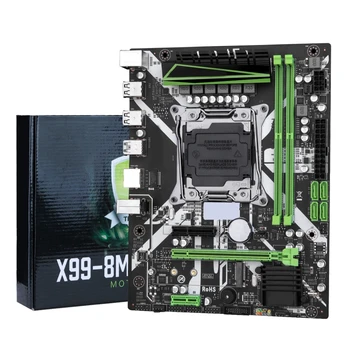 X99 8M F для материнской платы Intel LGA2011-3 DDR4 для M.2 NVME M-ATX Материнская плата для X Dropship