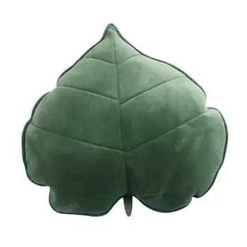 Симпатичный внешний вид в виде листьев, плюшевая подушка для объятий, Декоративная подушка для сиденья на весну