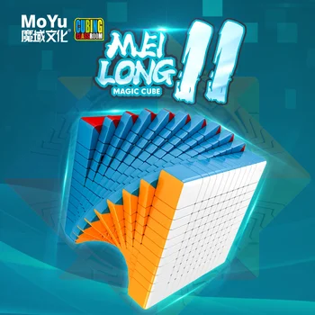 Moyu Meilong 11x11x11 Magic-cube без наклеек MoYu 11x11 Speed Cube Puzzle Cubo Magico Развивающая игрушка